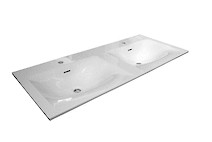 Умывальник для ванной комнаты Bulsan Linea 1205x515x160 с двумя чашами