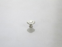 Меблева ручка-кнопка Giusti РГ 607 WPO775.000.00R3 срібло Ноттінгем