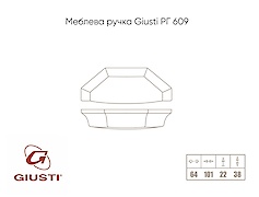 Меблева ручка Giusti РГ 609 WMN832.064.0002