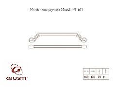 Меблева ручка Giusti РГ 611 WMN824.160.00N3