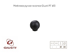 Меблева ручка-кнопка Giusti РГ 613 WPO201.030.00N4