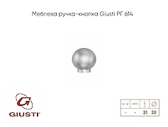 Меблева ручка-кнопка Giusti РГ 614 WPO201.030.0002