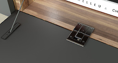 Меблева завіса Kimana Italiana Ferramenta для відкидних фасадів основна частина чорна