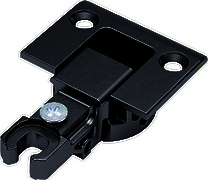 Меблева завіса Kimana Italiana Ferramenta для відкидних фасадів основна частина чорна