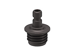 Кріплення газового ліфта K12 Italiana Ferramenta до боковини під запрессовку в кольорі графіт