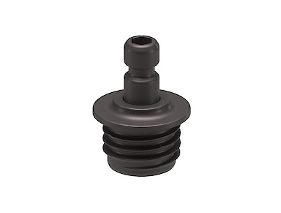 Кріплення газового ліфта K12 Italiana Ferramenta до боковини під запрессовку в кольорі графіт