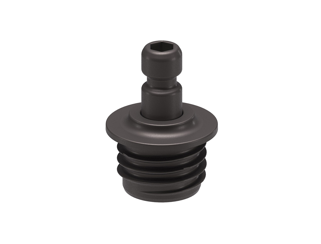 Кріплення газового ліфта K12 Italiana Ferramenta до боковини під запрессовку в кольорі графіт