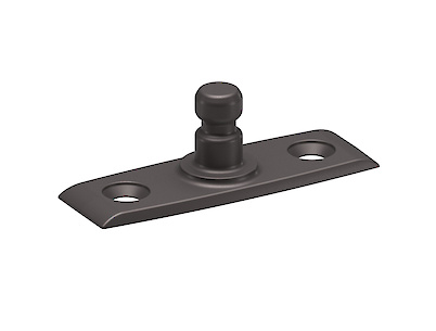 Крепление газового лифта K12 Italiana Ferramenta к боковине под прикручивание в цвете графит