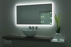 Профіль алюмінієвий AL010 для виготовлення настінних рам під дзеркало в кольорі антраци