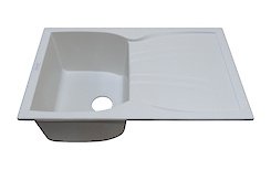 Мийка гранітна прямокутна Adamant NEW LINE 780х500х235, Білий 01