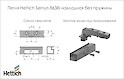 Петля мебельная Hettich наружная (накладная) Sensys 8668i