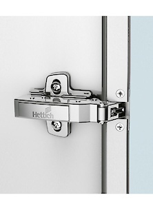 Петля Hettich Sensys 8668i наружная (накладная) без пружины с углом открывания 95º для узкого алюминиевого профиля никель (9072530)