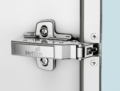 Петля Hettich Sensys 8668i наружная (накладная) без пружины с углом открывания 95º для узкого алюминиевого профиля никель (9072530)