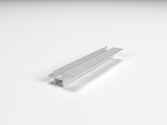 Профіль для фасадів без ручок (ФБР) в верхній модуль з пазами під LED-підсвічування з 2 сторін L = 5950мм, алюміній