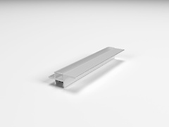 Профіль для фасадів без ручок (ФБР) в верхній модуль з пазами під LED-підсвічування з 2 сторін L = 5950мм, алюміній