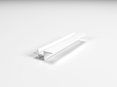 Профиль для фасадов без ручек (ФБР) в верхний модуль с пазами под LED-подсветку с 2 сторон L=5950мм, белый