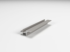 Профіль для фасадів без ручок (ФБР) в верхній модуль з пазами під LED-підсвічування з 2 сторін L = 5950мм, коньяк