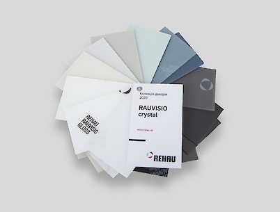 Коллекция MDF REHAU RAUVISIO Сrystal 2020 UNI (рекламный веер ламинат)