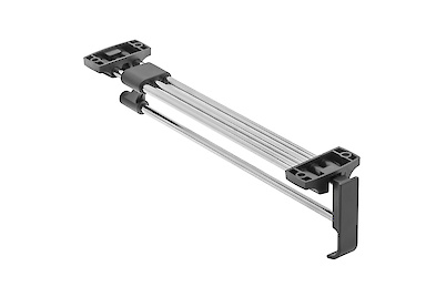 Вішак висувний GTV PRESTIGE L=400мм, хром/чорний