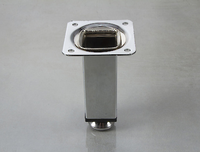 Мебельная ножка GTV с регулировкой SQA100 H=100мм, хром