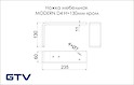 Мебельная ножка GTV MODERN D4 H=130мм хром