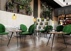 Нога меблева GTV X-LINE з регулюванням нахилу H=870мм, чорний