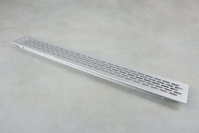 Вентиляционная решетка GTV алюминиевая 60х484мм, алюминий
