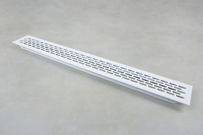 Вентиляционная решетка GTV алюминиевая 60x484мм, белая