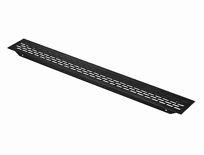 Вентиляційна решітка GTV алюмінієва 60x484мм, чорна