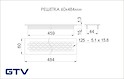 Решітка GTV 60x484мм чорна