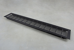 Вентиляційна решітка GTV алюмінієва 80x480мм, чорна
