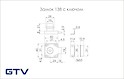 Замок мебельный GTV 138