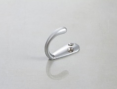 Меблевий гачок GTV MALAGA C0 одинарний, алюміній