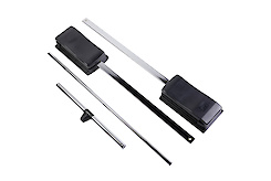 Пантограф GTV для одягу телескопічний 600-830мм з газовим амортизатором модуль 645-910мм (12кг), хром/чорний (PG-GA6083-20)