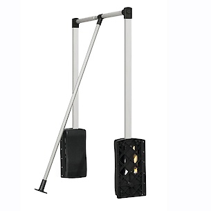 Пантограф GTV  для одежды телескопический ST4560 мм с масляным амортизатором в модуль 545-700мм (8кг), хром/черный (PG-ST4560-20)