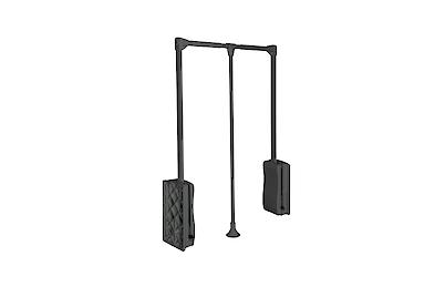 Пантограф GTV для одежды телескопический  ST4560 с масляным амортизатором в модуль 545-700мм (8кг), графит (PG-ST4560-60)