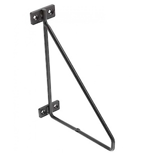 Полкодержатель консольный GTV BAR 200x160мм, черный матовый