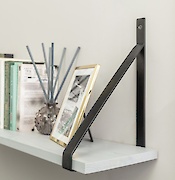 Полицетримач консольный GTV GINO, 300x200мм, черный  матовый