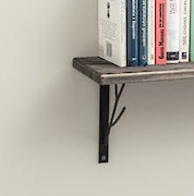 Полкодержатель консольный GTV TREE 170x200мм, черный матовый