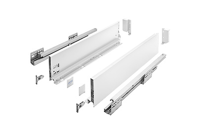Комплект висувної шухляди GTV AXIS PRO H=120 L=500, білий
