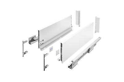 Комплект висувної шухляди GTV AXIS PRO H=168 L=500, білий