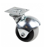 Мебельный ролик GTV SPAIN D=50мм без тормоза, черно-серый