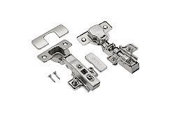 Завіса GTV PRESTIGE накладна з дотягувачем, монтажною планкою і заглушками