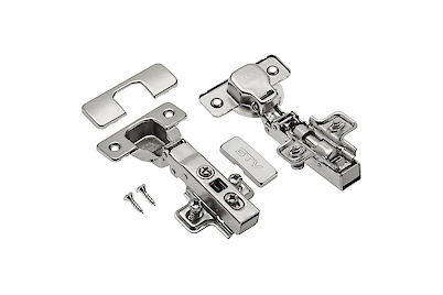 Завіса GTV PRESTIGE швидкознімна накладна з дотягувачем, з монтажною планкою h=0 і заглушками