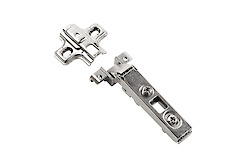 Петля GTV быстросъемная для узкого алюминиевого профиля накладная без доводчика и монтажной планкой