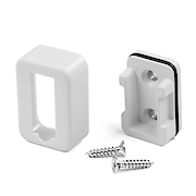 Кріплення з заглушкою GTV для труби прямокутної, біла