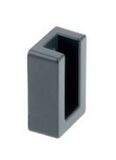 Крепление без заглушки GTV для трубы прямоугольной, антрацит