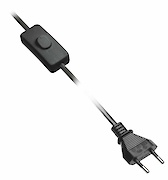 Вимикач GTV кнопковий з вилкою і дротом 2 м