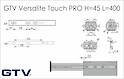 Направляющая шариковая GTV Versalite Touch PRO полного выдвижения Н=45 L=400 Push to open + Soft Close