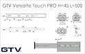 Направляющая шариковая GTV Versalite Touch PRO полного выдвижения Н=45 L=500 Push to open + Soft Close